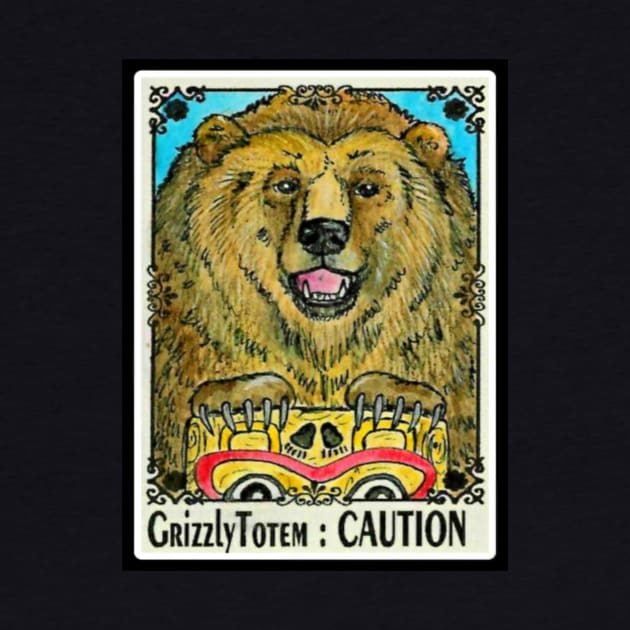 CAUTION Grizzly Bear Totem by ArtisticEnvironments